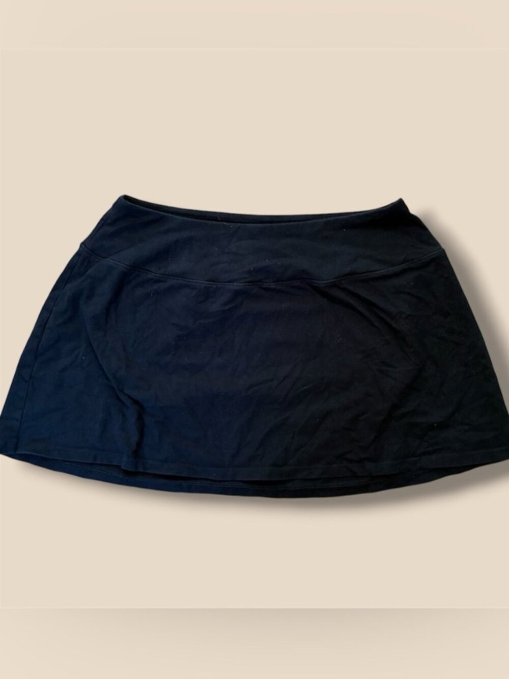 Black Cotton Plus Size Athletic Mini Skirt Size XL🛀